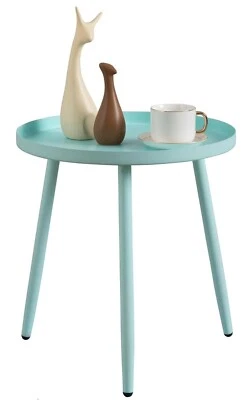 Side / End Table with 3 legs for Living Room or small spaces - Winter Sky Blue - Image 1 of 4