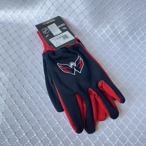ADULTS WASHINGTON CAPITALS NHL HOCKEY ALL PURPOSE/UTILITY WORK GLOVES Cover