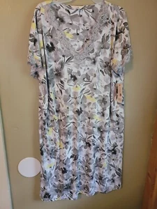 SECRET TREASURES NIGHTGOWN LACE TRIM SHORT SLEEVE KNEE LENGTH SIZE M NWT - Picture 1 of 7