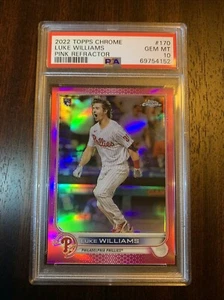 2022 Topps Chrome Pink Refractor PSA 10 Luke Williams RC #170 - Picture 1 of 2