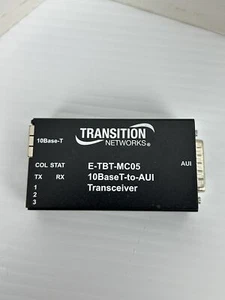 Transceptor Transition Networks E-TBT-MC05 10BaseT a AUI - Imagen 1 de 7