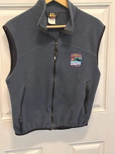 Mount Denali, REI Vest Men’s S Gray, Black Trim Fleece Full Zip/Pockets - Picture 1 of 7