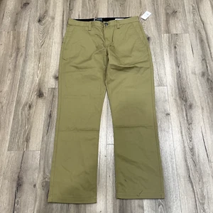 Pantalones Volcom Para Hombre Talla 34 Frickin Skate Chino Relajado Recto Caqui Oscuro 37x33 - Imagen 1 de 10