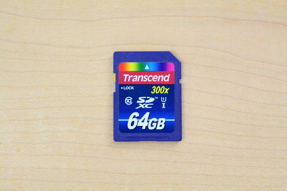 Transcend 300x 64GB SD Card - Image 1 of 1