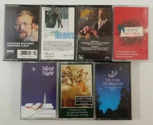 Christmas Cassette Tape Lot of 7 Titles SEE DESCRIPTION FOR TITLES - Picture 1 of 3