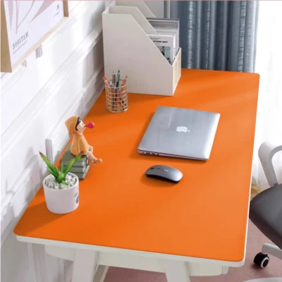 Almohadilla de escritorio de cuero PU antideslizante alfombrilla de ratón impermeable mesa oficina hogar alfombrilla de escritura Foto 1 de 4