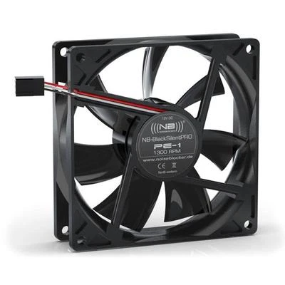 Noiseblocker NB-BlackSilent Pro PE-1 92mm High Quality Axial Fan, 1300rpm,14 dBA - Image 1 of 2