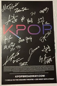 KPop - Broadway Musical - Signierte Poster Fensterkarte Original Besetzung Selten - Bild 1 von 3