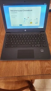 Gray HP Chrome Book Laptop - Picture 1 of 1
