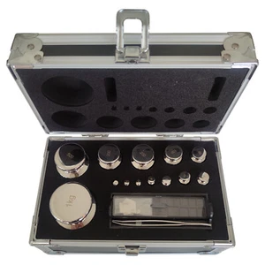 25pcs/set Lab F1 Grade 1mg-1kg Calibration Weight Kit in Case Stainless Steel - Picture 1 of 20