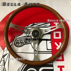 NARDI Classic 380mm 15inch Steering Wheel Mahogany Wood with Chrome Finish - Bild 1 von 6