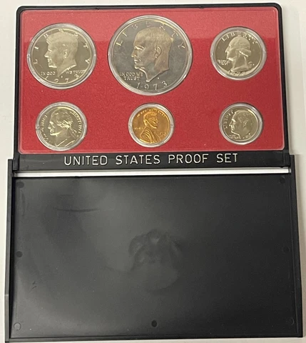 (1) 1973 S United States Proof Set in Original Box Cover