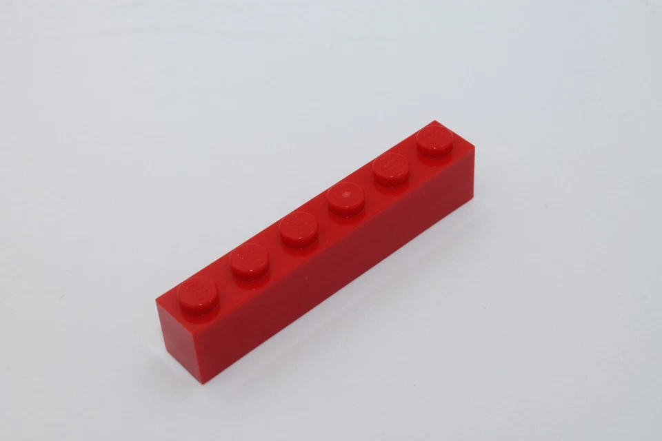 Lego 5x Basic Steine 1x6 bricks 3009 rot red - Bild 1 von 1