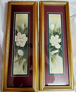 2 KAZUKO CHIYO SASAKI JAPANESE PAINTINGS RARE SIGNED MAGNOLIAS 186/189 OF 500 - Picture 1 of 12