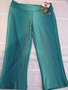 THE NORTH FACE WOMEN'S GREEN TRAINING MOUNTAIN ATHLETIC PULSE CAPRI , SIZE M NWT - Picture 1 of 4