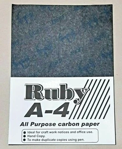 15 x A4 KOHLENSTOFFPAPIER BLÄTTER HANDKOPIE - SCHWARZ - Bild 1 von 3
