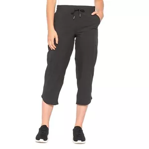 Große neu mit Etikett Damen schwarze Marika Hana gewebte Caprihose Caprihose - Bild 1 von 7