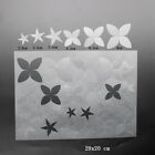 2 Sheets Flower Pattern Ginkgo Hot Shrink Plastic Kit  Drawing Art Supplies