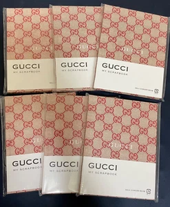 GUCCI Novedad Cuaderno Japón gg Rojo Libro de Recortes Nota Diario Memo NUEVO BAILA - Imagen 1 de 4