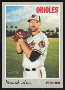 2019 Topps Heritage David Hess #622 Baltimore Orioles - Picture 1 of 2