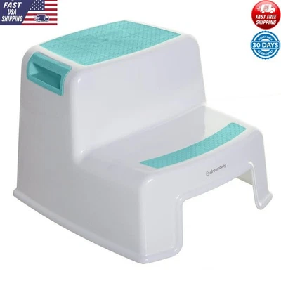 Kids Stool 2 Step Portable Non-Slip Lightweight Plastic Potty Training Aid New - Image 1 of 2