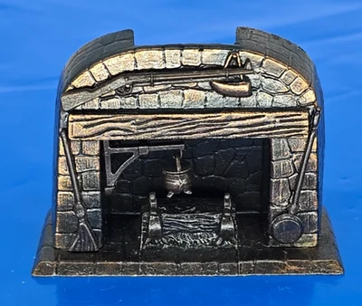 Casa de muñecas de metal cobre Durham Industries de colección de los años 70 chimenea en miniatura # 30 Foto 1 de 4