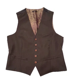 Chaleco Ted Baker London X Gris Lana Cachemira Espiga Talla 4 - Imagen 1 de 10