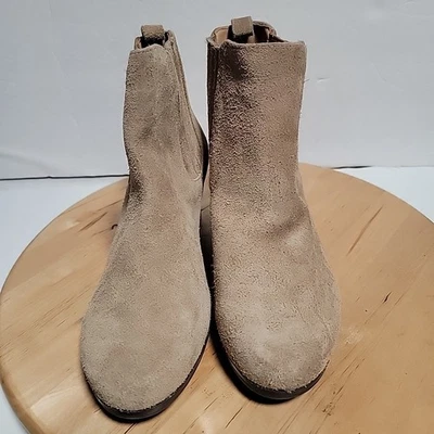 Array Mujeres Blair Taupe Gamuza Tacón Bloque Botines Zapatos EE. UU. 8,5 M Foto 1 de 4