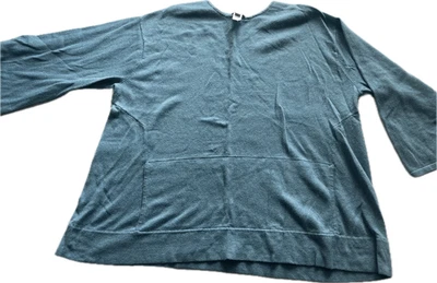 Suéter J. Jill de algodón y cachemir verde azulado para mujer talla XL Foto 1 de 4