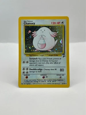 Pokemon - 3/130 Chansey Near Mint Holo Base Set 2 (Read Description!) - Image 1 of 4