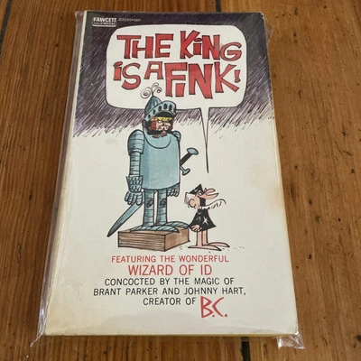 King Is A Fink! Wizard Of Id #1 Fawcett Gold Medal 1969 Brant Parker Johnny Hart - Image 1 of 4