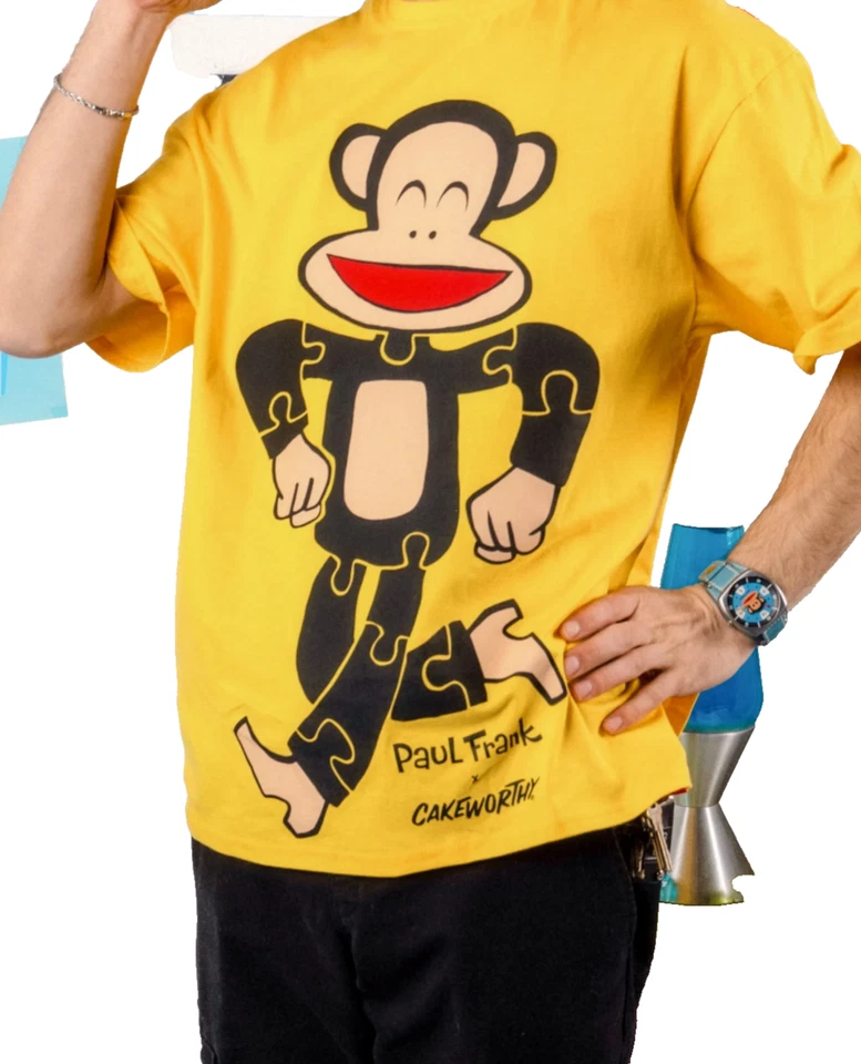 CAMISA HOMBRE Paul Frank Julius mono amarilla manga caída talla s m l nueva Foto 1 de 1