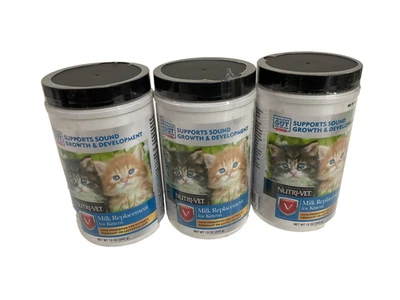 3 Reemplazo de leche Nutri-Vet para gatitos 12 OZ 10/03/25P Foto 1 de 3