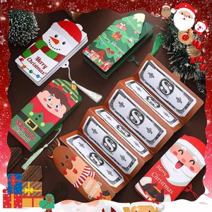 Portatarjetas de dinero sorpresa de Navidad de 5 piezas con 6 S... - Imagen 1 de 7