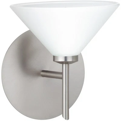 Besa Lighting 1SW-117607-SN Kona Wall Sconce Satin Nickel - Image 1 of 2
