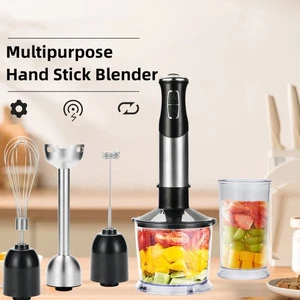 1000W Hand Blender 21-Speed 600ml Beaker & 800ml Chopper Dishwasher Safe - Picture 1 of 10