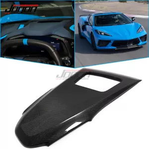 Carbon Fiber For Corvette C8 Z51 20-23 Dashboard Instrument Upper Panel Cover - Picture 1 of 12