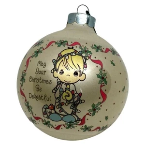 Bola de adorno de Navidad de vidrio Enesco Precious Moments 1994 3"  - Imagen 1 de 7