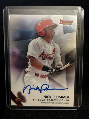 Nick Plummer 2015 Bowmn's Best Autograph - Cardinals - Image 1 of 2