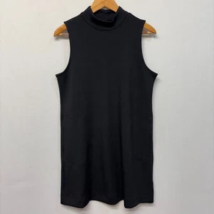 Spanx AirEssentials Mock Neck Mini Dress Black Pockets Size Medium D003 -29 - Picture 1 of 13
