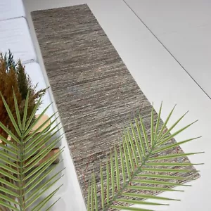 Handmade (2'5" x 8'0") Natural Gray Scandinavian Wool Runner Rug for Hallway - Picture 1 of 10