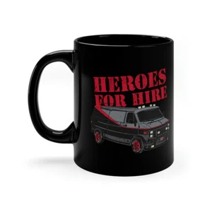 Tazza da caffè nera Heroes For Hire Special Teams Iconic 11 oz - Foto 1 di 7