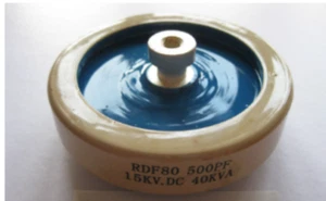RDF80 500PF 15KV.DC 40KVA High Frequency / Voltage Ceramic Capacitor - Picture 1 of 1