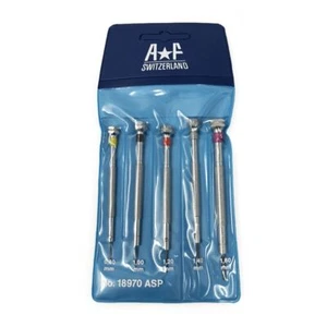 A*F Swiss Screwdriver Set Of 5 Tool 0.8-1.6mm Steel +Spare Ends - Picture 1 of 1