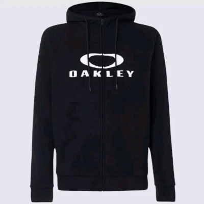 Oakley Bark FZ Sudadera con Capucha 2.0 Cremallera Completa Sudadera Chaqueta Negro/Blanco Para Hombre Talla XL Foto 1 de 4