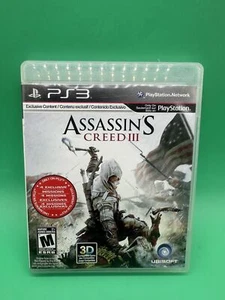Assassin's Creed III GameStop Edition (PS3, 2012) Complete in Box CIB - Tested - Picture 1 of 3