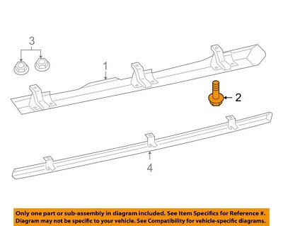 CHRYSLER OEM 06-18 Caliber Exterior Trim-Step Pad Screw 6105103AA - Image 1 of 2