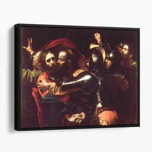 The Taking of Christ Painting by Caravaggio Jesus Bible Canvas Wall Art Print - Picture 1 of 7