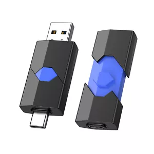 USB 2.0 64GB USB A to USB-C Flash Drive OTG Memory Stick For Mac,Tablet - Picture 1 of 17