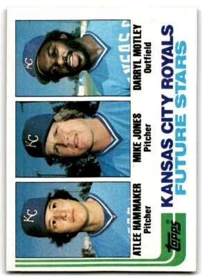 1982 Topps Royals Future Stars - A Hammaker/Mike Jones/Darryl Motley Rookie 3 - Image 1 of 2
